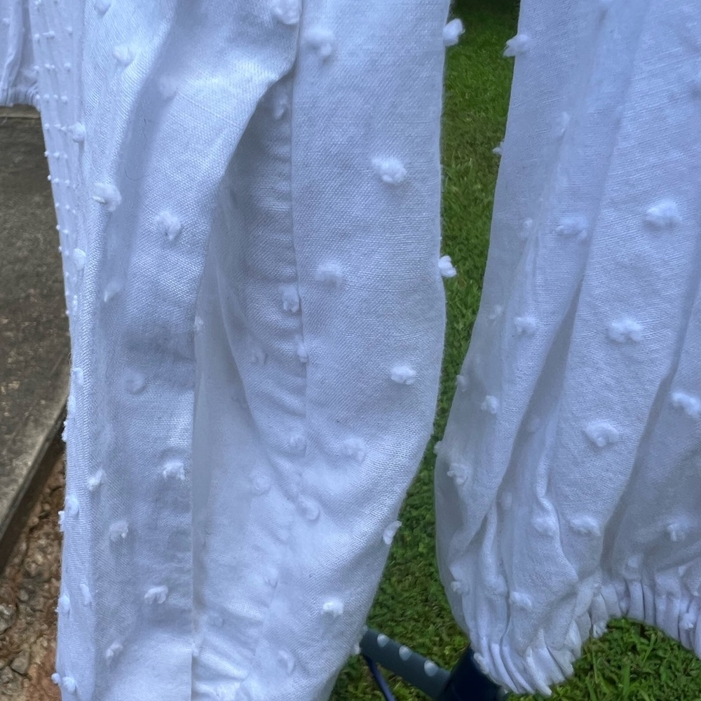 White Ruffle Dress - Picture 3 of 7